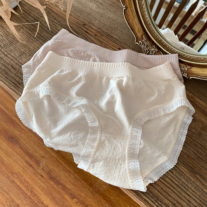 bluesock flower buds hip large elastic comfort one base seamless underpants mulberry silk in low waist triangular pants