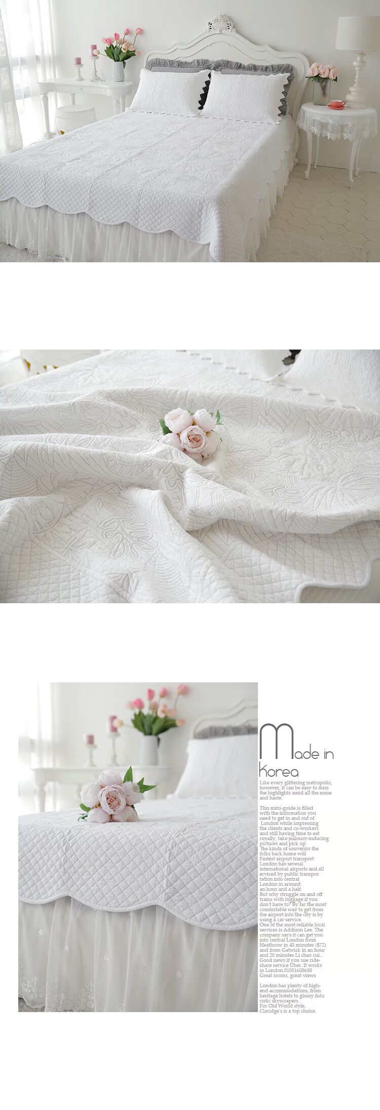 nhập khẩu của Hàn Quốc Hàn Quốc cao cấp giường bông khăn trải giường lanh máy giặt không trượt kép trải giường trong một mảnh - Trải giường tấm trải giường