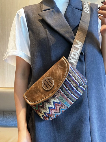 Летняя джинсовая небольшая сумка, легкая и тонкая этническая сумка через плечо, кожаная нагрудная сумка, этнический стиль, с вышивкой