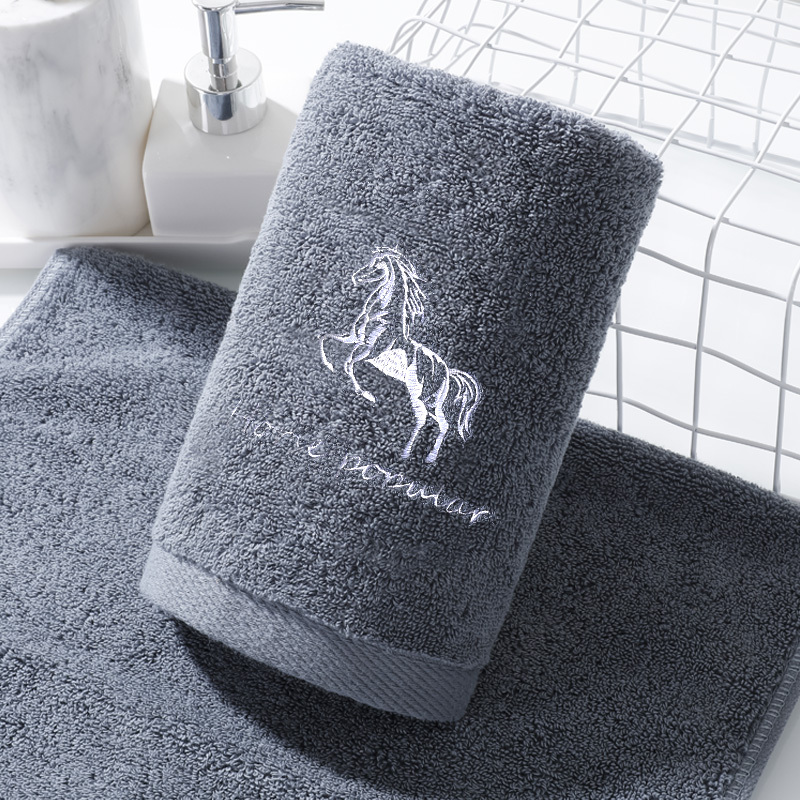 Plain Color Towel, Pure Cotton, Household Face Towel, Quick-Drying, Absorbent, Adult Unisex, All-Cotton, Couple Thick Face Towel Plain Color Towel, Pure Cotton, Household Face Towel, Quick-Drying, Absorbent, Adult Unisex, All-Cotton, Couple Thick Face Towel