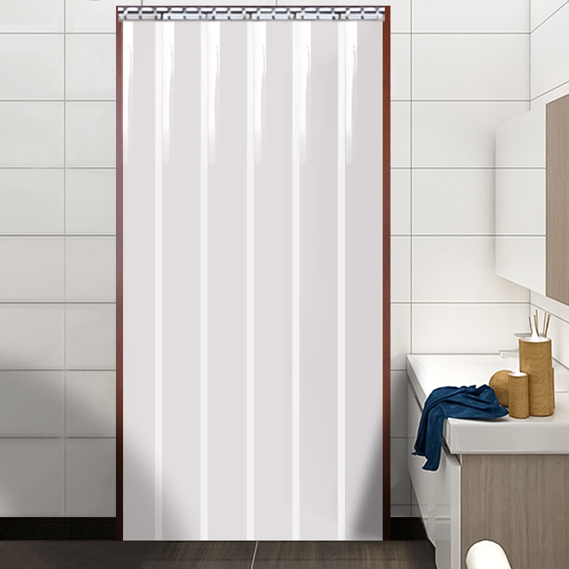 Special Milky White Oil-Proof and Privacy-Protecting Opaque Partition Curtain for Toilet and Kitchen Doors, Fully Covering for Commercial Use