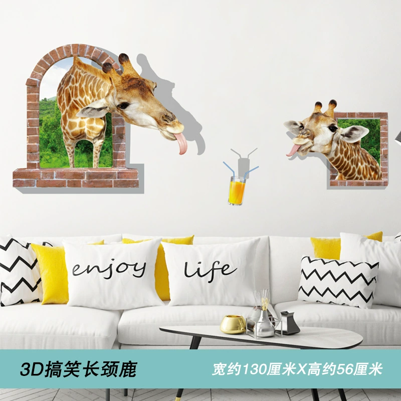 Bắc Âu in dán tường dán phòng ngủ phòng TV TV trang trí 3D giấy dán tường ba chiều tự dán giấy dán tường - TV