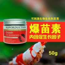 Crystal Shrimp Grain Microbial Enzyme Popcorn Powder Blasting to speed up young shrimp growth ornamental young shrimp opening feed