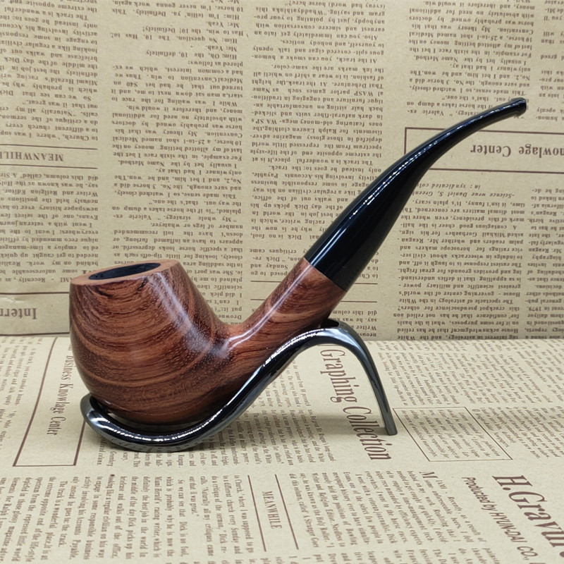 Solid wood pipe old man large hand pear wood tobacco smoke pipe drought pipe filter tobacco accessories