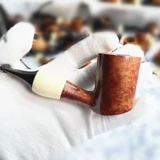 Мужской большой классический мундштук ручной работы, 9mm, подарок на день рождения