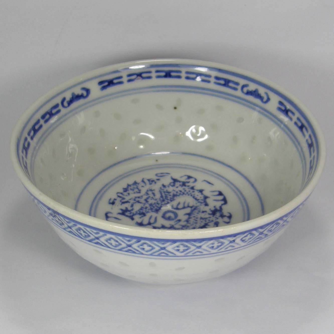 Jingdezhen Porcelain, Blue and White Linglong Porcelain New Porcelain, Mitong Porcelain, High Temperature Porcelain 15CM Noodle Bowl (Single Price)