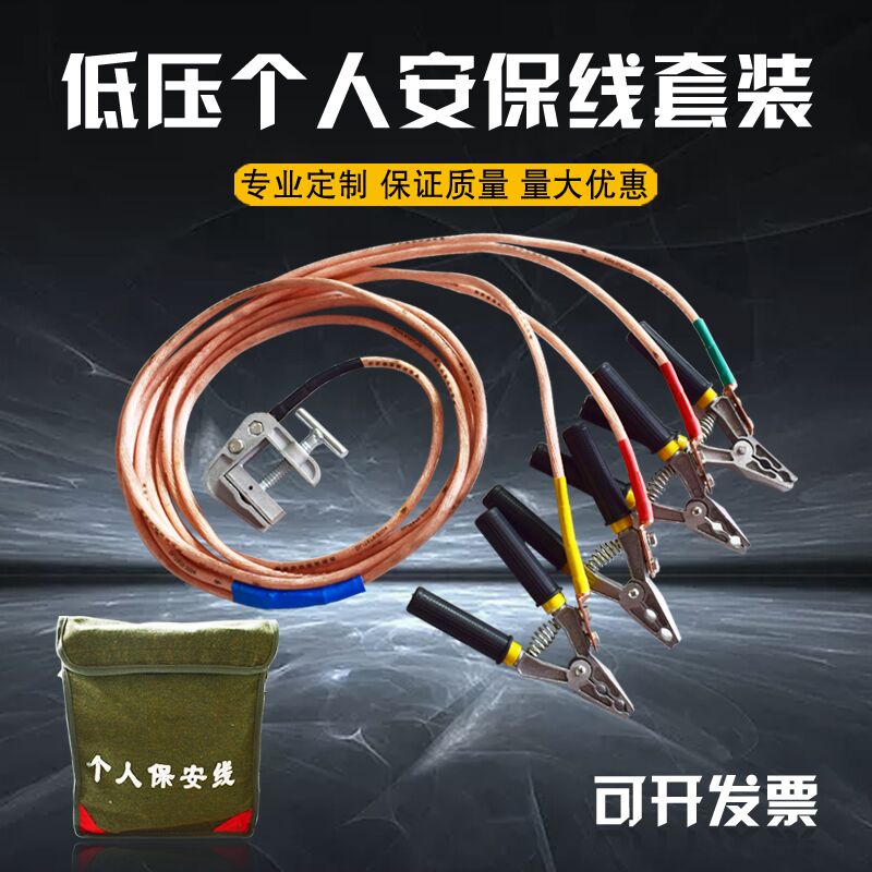 National standard high and low voltage industrial personal security wire grounding pliers Portable type short-circuit grounding wire 25 flat 16 square