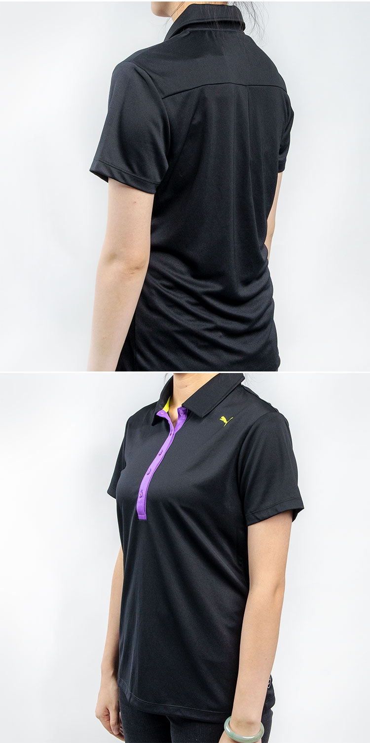 Puma W Polo Hummer Women Lapel Áo thể thao thoáng khí Áo thun thông thường thun polo