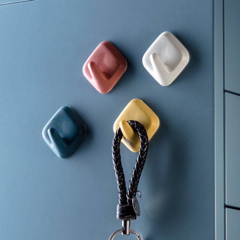 Powerful Sticky Hook rubber door rear bearing creative cute woman free of punch Home wall-mounted stickiness hook Decorative Sticker Wall