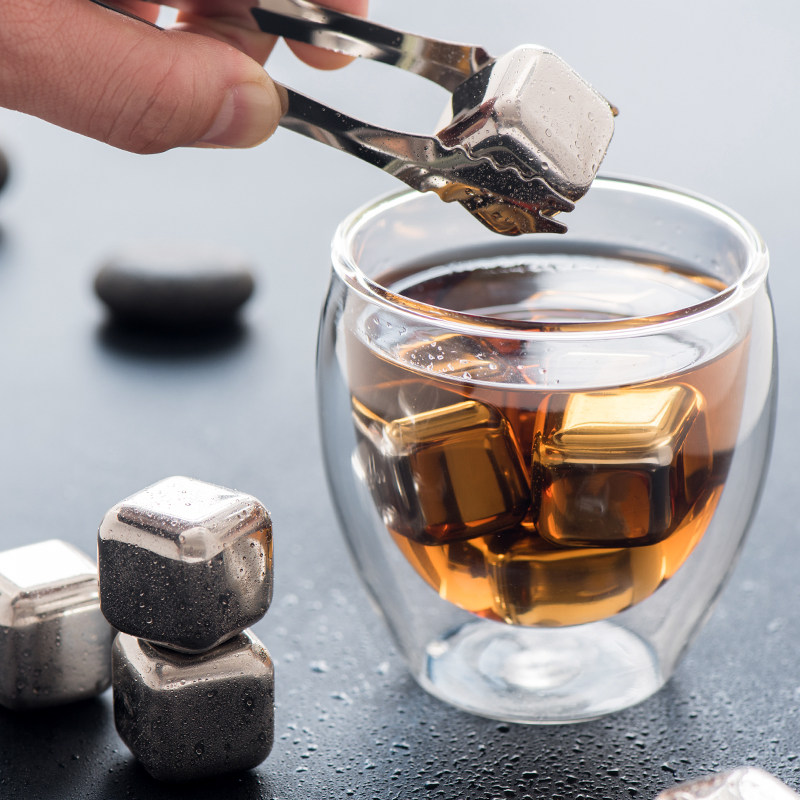 Stainless Steel Ice Grain Frozen Personality Creative Whisky Hockey Made to make Frozen Ice Cubes Mold Home Freezer