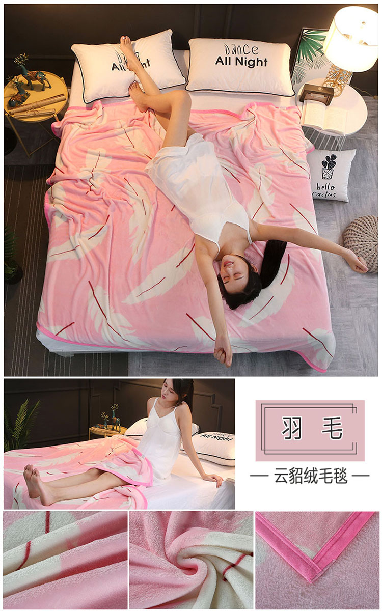 Coral nhung cộng với nhung tấm đơn ngắn flannel sang trọng chăn nữ mùa đông dày đôi chăn sang trọng bộ ga nệm