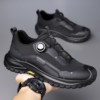 Rotating Buckle Men's Shoes 2025 New Winter Versatile Casual Sports Outdoor Hiking Lace-Free Breathable Non-Slip Trendy Shoes