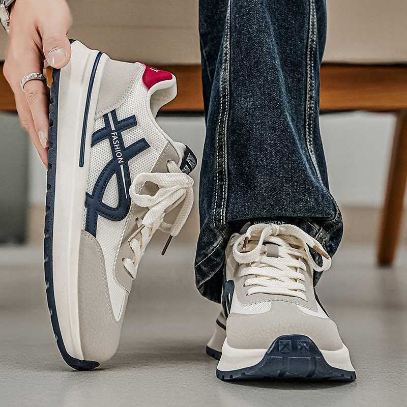 Men's Shoes 2026 New Winter Student Trendy Brand Versatile Sports Casual Running Non-Slip Travel Thick-Soled Dad Shoes