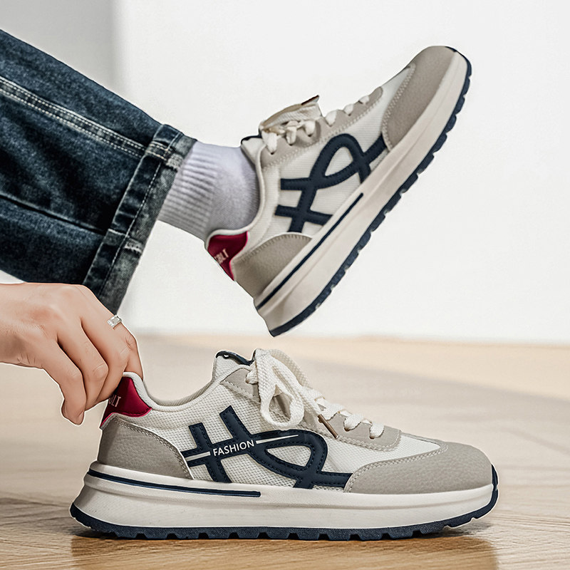 Men's Shoes 2026 New Winter Student Trendy Brand Versatile Sports Casual Running Non-Slip Travel Thick-Soled Dad Shoes