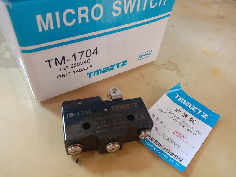 Original installation TMAZTZ Yoned TM-1704 -1702 microswitch stroke switch self-restoring limit switch
