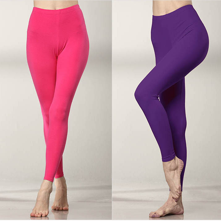 2 mẩu womens Lycra quần cotton mùa thu một mảnh womens giữa eo quần lót mỏng xà cạp cơ thể quần cơ thể mùa thu.