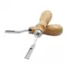 Alloy steel wide shovel Handmade leather DIY leather tools Thinning knife section sharpening drum shovel Thin leather edge processing tools