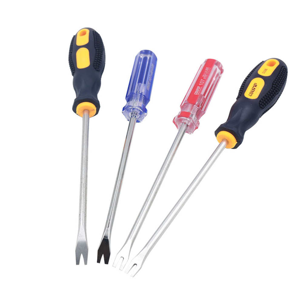 Nail pry screwdriver opening nail with nail V type U type elbow sofa car Decorative Mount tool door plate crowbar