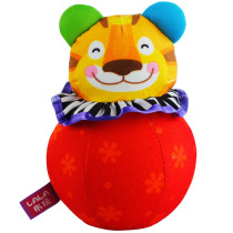 Lala cloth to play tiger tumbler double-sided educational toy baby sound infant toy