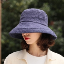 Chenghu snail fisherman hat female Japanese autumn and winter travel hat Korean version of the tide all-match sun hat sunscreen big cornice sun hat