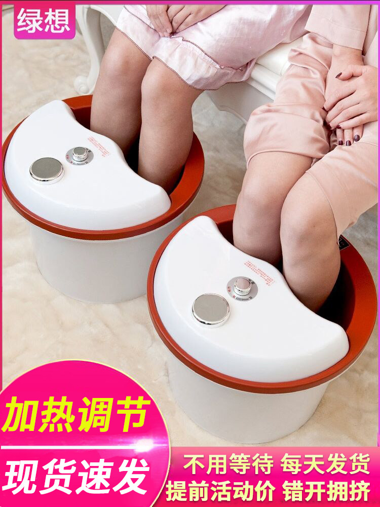 Foot bath tub Plastic non-electric thermostat heating adjustment foot bath tub insulation foot bath tub over the calf barrel cover Household