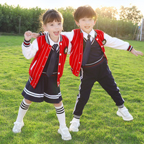 Kindergarten garden clothes spring and autumn suits childrens sports class uniforms baseball uniforms three sets of autumn and winter