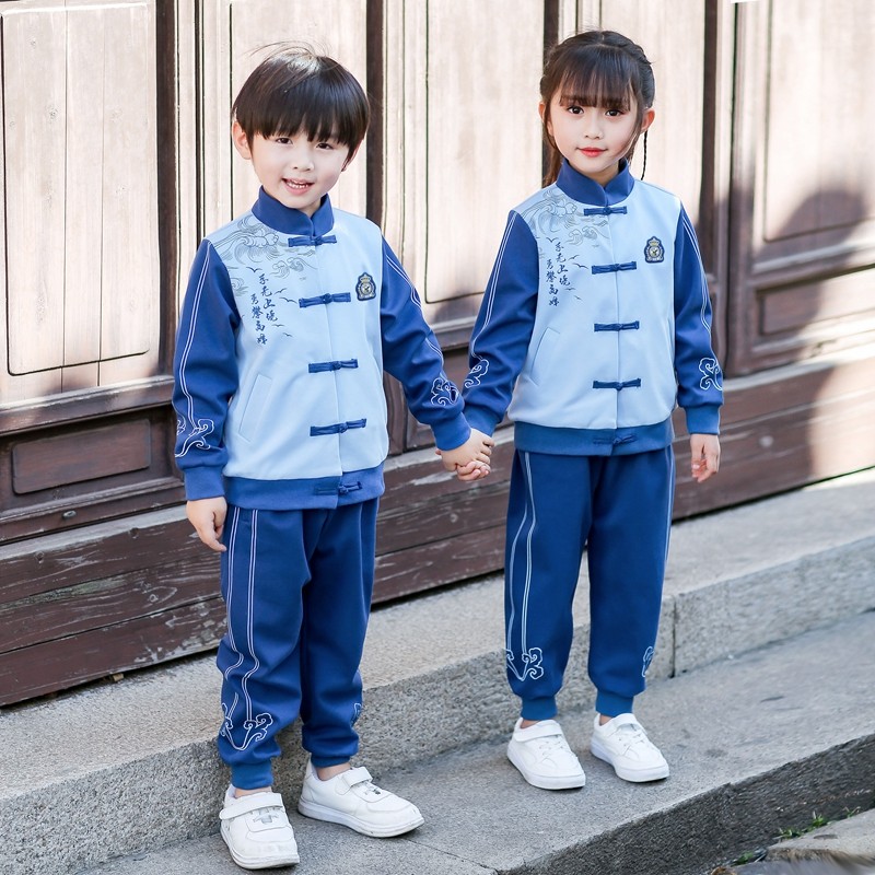 Kindergarten Garden clothes Spring and autumn clothes Hanfu Primary school Children's school uniforms Children's class clothes suit New Year's Day costumes