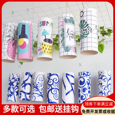 Kindergarten Decoration Classroom Corridor Aisle Environment Arrangement Creative Green Flowers Porcelain Cartoon Paper Cylinder Air Hanging Accessories Hang Accessories