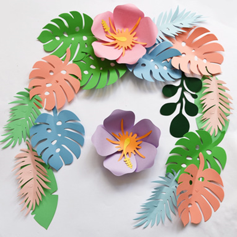 Kindergarten ring creation material wall decoration ins fresh paper art leaves school classroom background layout blackboard newspaper