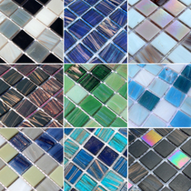 Cloud glass mosaic Pool Pool Bath Fish pond Bathroom Bath room Wall Exterior wall mosaic