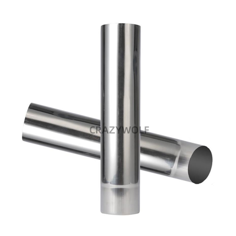 Courtyard Hearth hearth Rural firewood stove Special thickened stainless steel chimney Straight pipe ventilation smoke exhaust pipe smoke pipe 10cm
