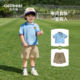 Qi Qixiong boys suit summer baby cotton short-sleeved children's polo shirt children's clothing boy sports school uniform summer