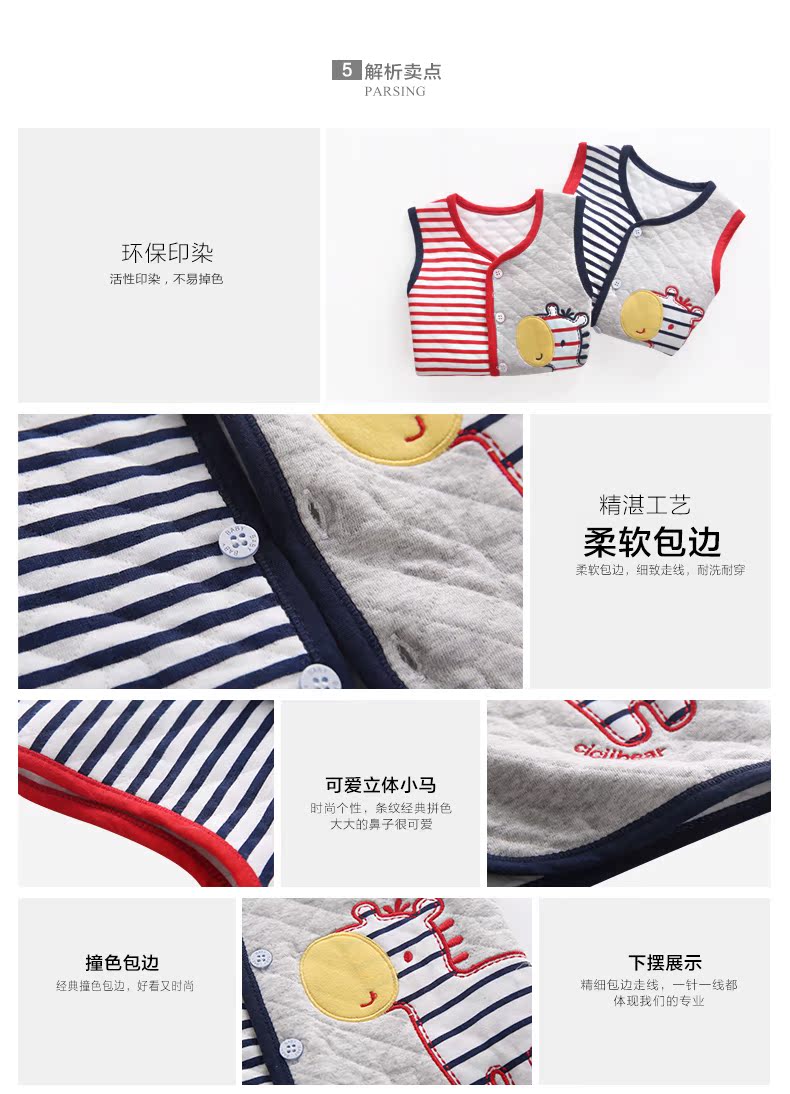 Gilet enfant CICIIBEAR en Toile de coton - Ref 2069600 Image 12