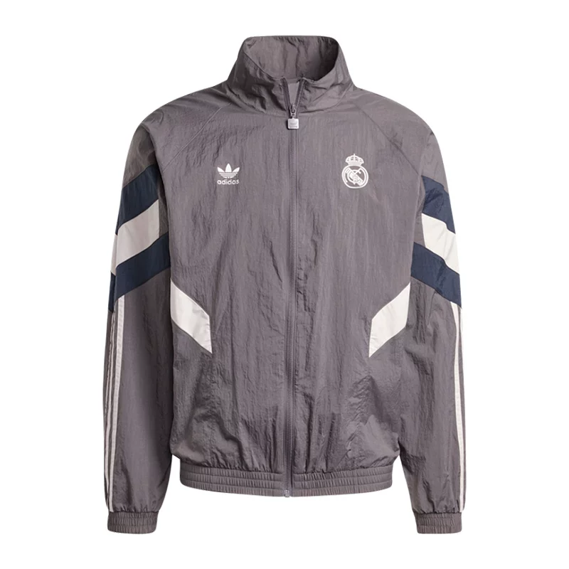 Хuangbei оригинальная AdidasAdidas Real Madrid футбольная спортивная ретро повседневная куртка на молнии JI9479