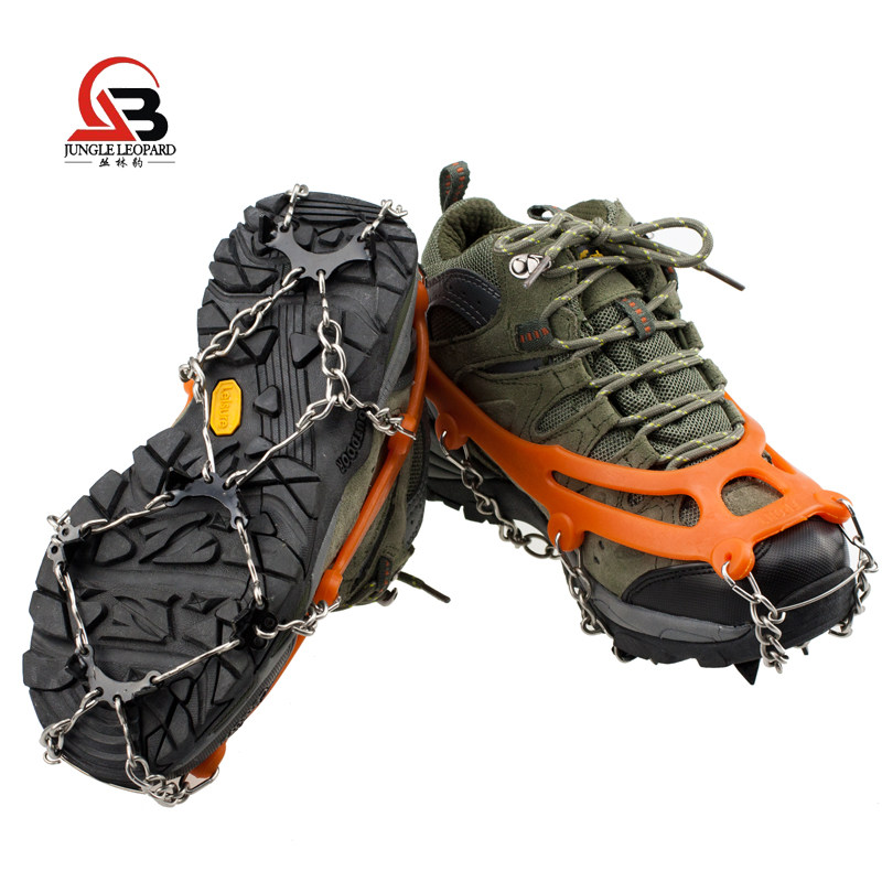 8 Teeth Non-slip Ice Paw Mountaineering Shoes Appender Shoes Chain Outdoor Non-slip Shoe Cover Nail Stretch Not White-Taobao