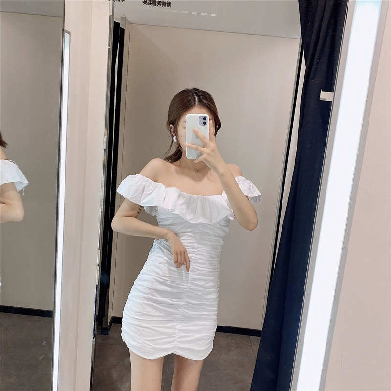 Sản phẩm mới mùa hè 2020 ZA quần áo phụ nữ tự chế xếp li trang trí váy poplin 2773357 - Sản phẩm HOT