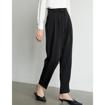 S AUTUMN black high waist display slim 90% small leggings pants Career commute 100 hitch fitted pants smoke pipe pants autumn