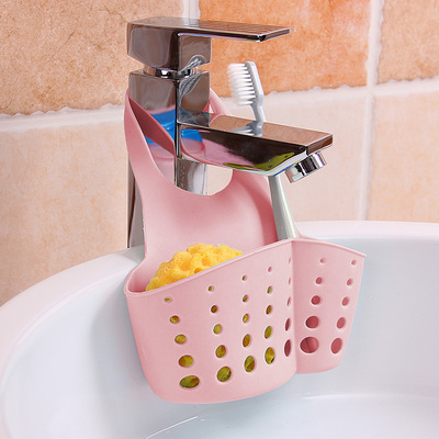 家用免打孔厨房水龙头置物架