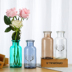 Ins miệng rộng bình thủy tinh hoa khô thủy canh cây xanh nhà container phòng khách văn phòng sáng tạo thủ công đồ trang trí - Vase / Bồn hoa & Kệ chậu đất trồng lan Vase / Bồn hoa & Kệ