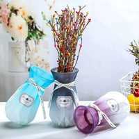 Châu Âu sáng tạo mờ mờ bình thủy tinh màu xanh lá cây thực vật hoa nhà phòng khách cắm hoa - Vase / Bồn hoa & Kệ bình cắm hoa thủy tinh