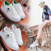 Mùa xuân 2017 mới Hàn Quốc đơn giày đế bằng nữ tròn quai thấp để giúp học sinh giày trắng hoang dã Giày nữ tròn đầu