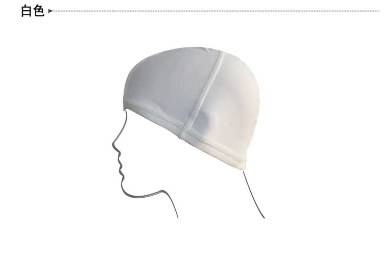 Mũ vải nam và nữ thoải mái phổ biến phù hợp để tăng đầu của mũ bơi nylon đội mũ trùm đầu màu trắng đen đỏ mũ bơi lining