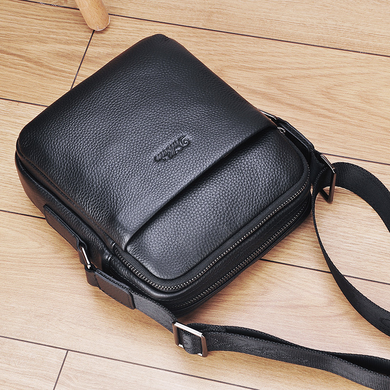 Men's Crossbody Bag, Small Bag, Single Shoulder Business Men's Bag, Genuine Leather Bag, Backpack, Cowhide Men's Small Shoulder Bag, Men's Bag