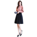 Осеннее платье, корсет, дизайнерский комплект, юбка, 2021 года, в корейском стиле, подходит для подростков, тренд сезона