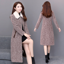 Imitation gold mink velvet coat winter 2020 new thickened popular Korean version thin over the knee mid-length mink velvet jacket