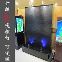 Engineering household acrylic curtain wall humidification flowing water waterfall wall feng shui screen LED background wall customized