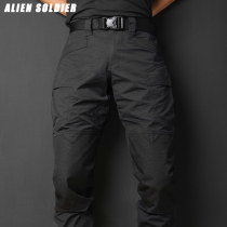 Xenobing Eighth Generation Black Tactical Military Fan Long Pants Anti-Tear Feature Outdoor Field For Training Pants Men Spring Summer