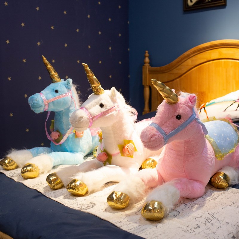 Fantasy Unicorn Horse Riding Plush Doll, Girly Plush Toy, Children's Stuffed Toy, Gift for Girls and Children