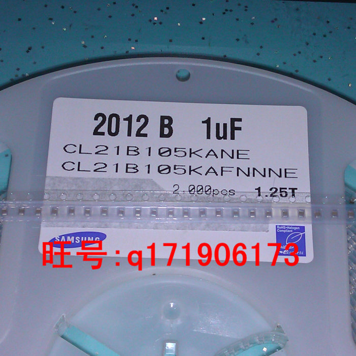 0805 105K 1UF 25V 10% SMD Ceramic Capacitor 2012 CL21B105KANE