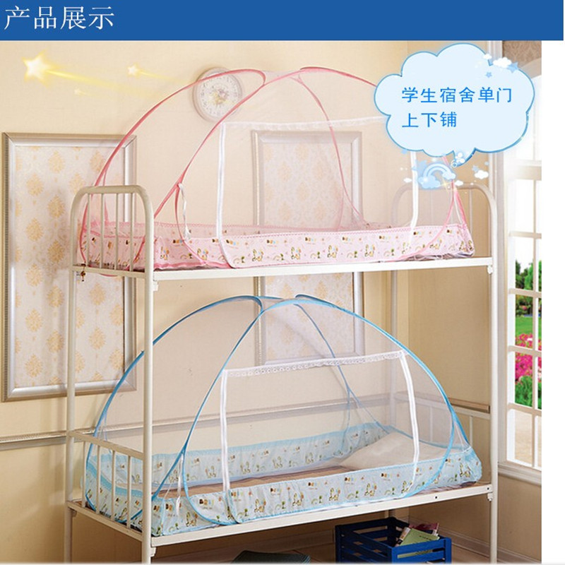 Muỗi net yurt miễn phí lắp đặt ký túc xá sinh viên giường đôi 1.0 m có thể gập lại nhà giường con 1.2 m giường